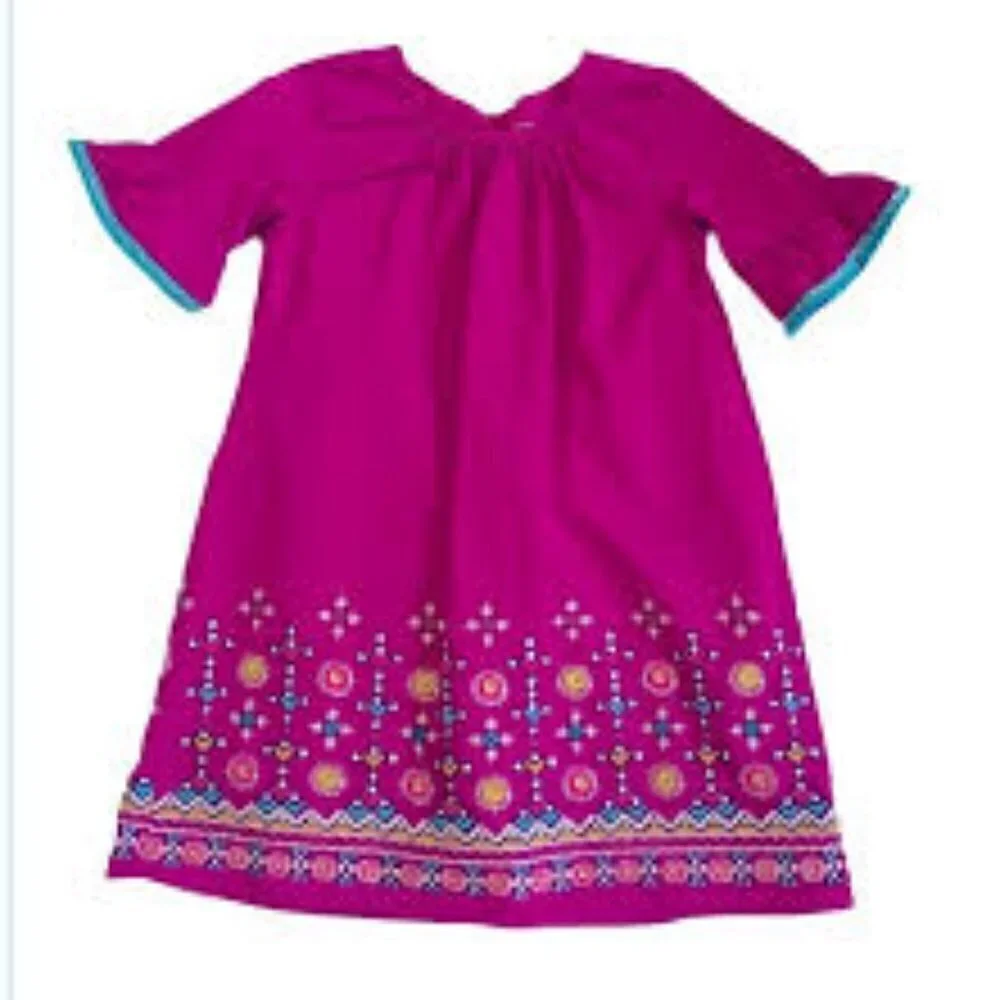 OshKosh B’Gosh Dress Bell Sleeves Embellished Youth Girl's Festival